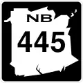 Route 445 marker