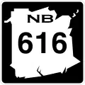 Route 616 marker