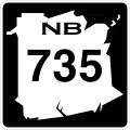 Route 735 marker