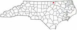 Location of Macon, North Carolina