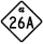 North Carolina Highway 26A marker