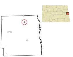 Location of Buxton, North Dakota