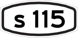 City route 115 shield}}