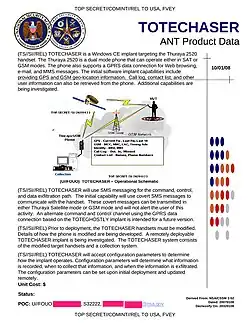TOTECHASER – Windows CE implant that targets the Thuraya handset