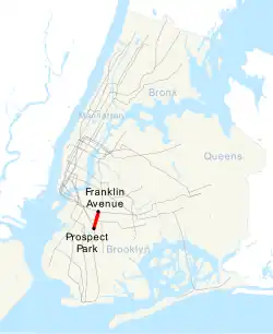 Map of the "S" train