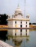 Gurudwara Nanaksar, a gurdwara built as a memorial for the saint, Nand Singh