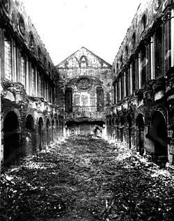 Aftermath of 4 August 1943 bombing and fire