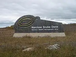 Image 27Narcisse Snake Dens welcome sign (from Narcisse Snake Dens)