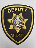 Patch worn by Nassau County deputy sheriff's (Stitching says Deputy Sheriff).