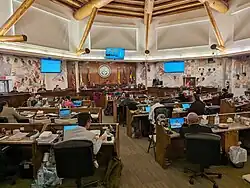 Interior during a session