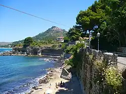 Promenade nearby an Ancient Roman necropolis
