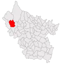 Location in Buzău County