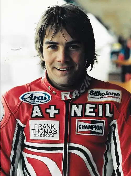 Irish motorcycle racer, Neil Robinson