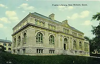 New Britain Public Library, New Britain, Connecticut, 1900-01.