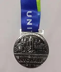 Finisher medal from 2016