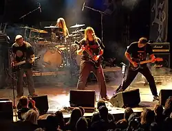 Nightingale live at Nosturi, 2008 (left to right: Erik Oskarsson, Tom Björn, Dan Swanö and Dag Swanö)