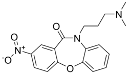 Chemical structure of Nitroxazepine