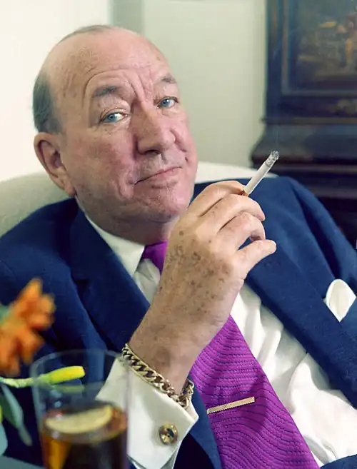 A photograph of Noël Coward