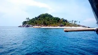 One of Carles' islets visited by tourists in the summer season