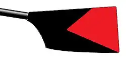 Image showing the rowing club's blade colours