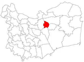 Location in Tulcea County