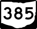 State Route 385 marker