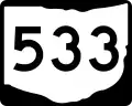 State Route 533 marker