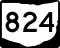 State Route 824 marker