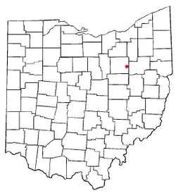 Location of Dalton, Ohio
