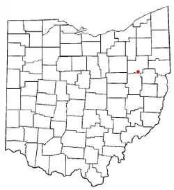 Location of East Sparta, Ohio