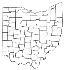 Location of Pioneer, Ohio