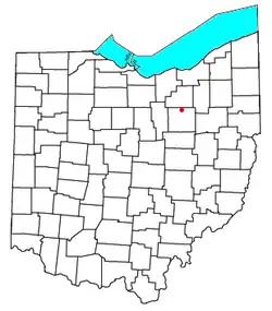 Location of Sterling, Ohio