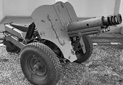 Romanian M82 76mm mountain howitzer, mady by Arsenal Reșița. Based on the "Tito Gun".