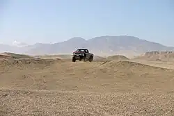 A 4x4 truck at the Ocotillo Wells State Vehicular Recreation Area