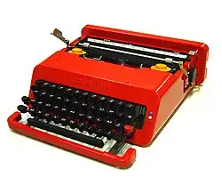 The 1969 Olivetti Valentine portable typewriter[b]