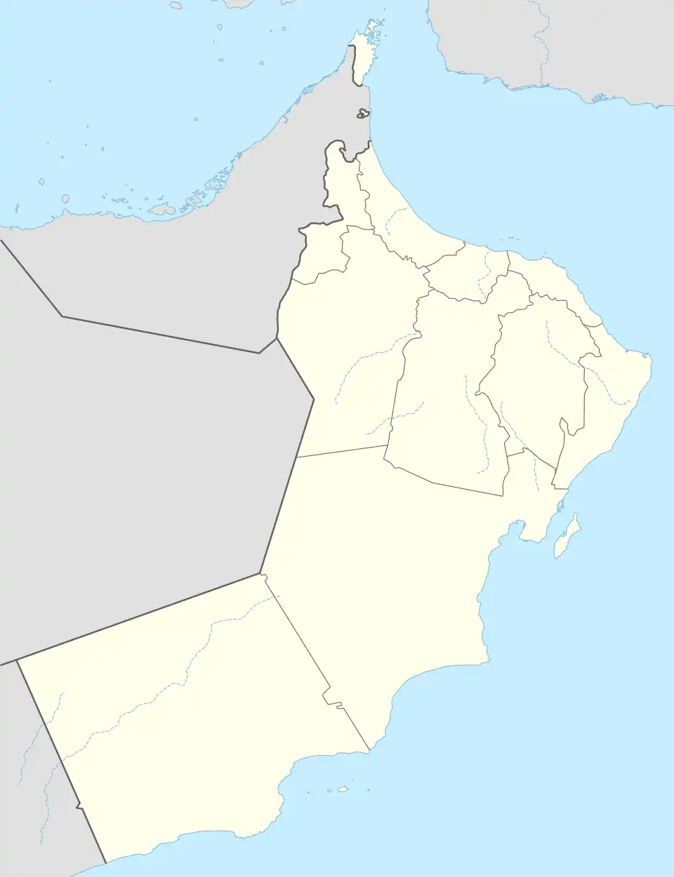 Wahiba&nbsp;Sands is located in Oman