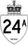 Highway 24A marker