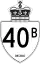 Highway 40B marker