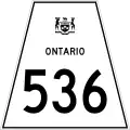 Highway 536 marker