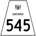 Highway 545 marker