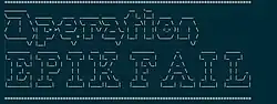 ASCII art forms the text "Operation EPIK FAIL"