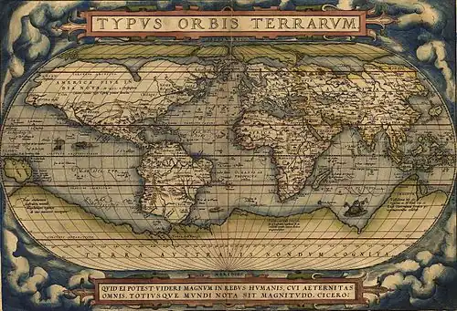 Image 5World map Theatrum Orbis Terrarum by Ortelius (1570) (from History of cartography)