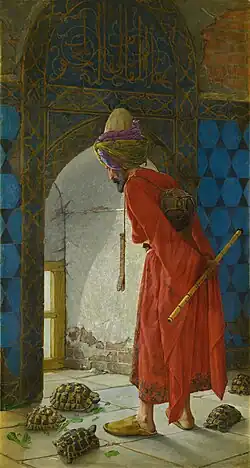 The Tortoise Trainer by Osman Hamdi Bey, 1906