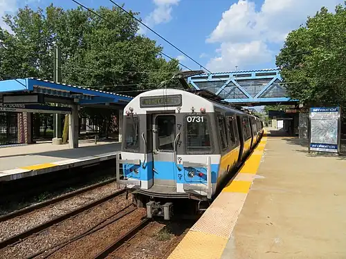 Suffolk Downs station, a typical station outside the downtown core