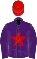 Purple, red star, red cap