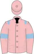 Pink, light blue epaulets and armlets