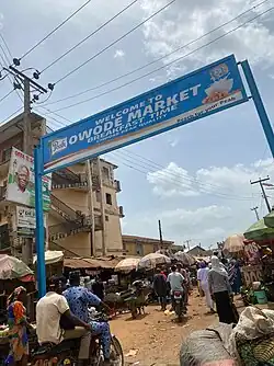 Owode Merket sign board