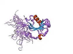 1uf0: Solution structure of the N-terminal DCX domain of human doublecortin-like kinase