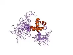 2crg: Solution structure of the myb-like DNA-binding domain of mouse MTA3 protein