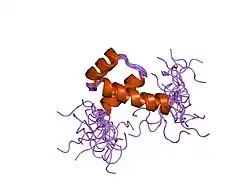2hoa: STRUCTURE DETERMINATION OF THE ANTP(C39->S) HOMEODOMAIN FROM NUCLEAR MAGNETIC RESONANCE DATA IN SOLUTION USING A NOVEL STRATEGY FOR THE STRUCTURE CALCULATION WITH THE PROGRAMS DIANA, CALIBA, HABAS AND GLOMSA